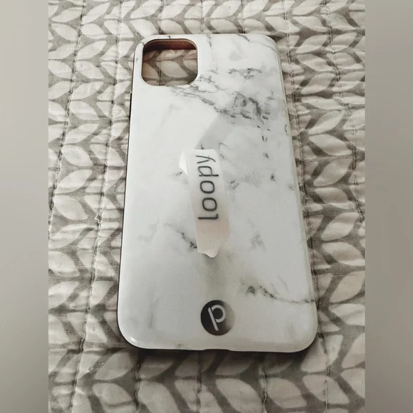 Loopy Iphone Case Marble Loopy Case White Marble Loopy Case White